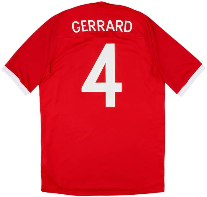 2010-11 England Away Shirt Gerrard #8 - 6/10 - (L)