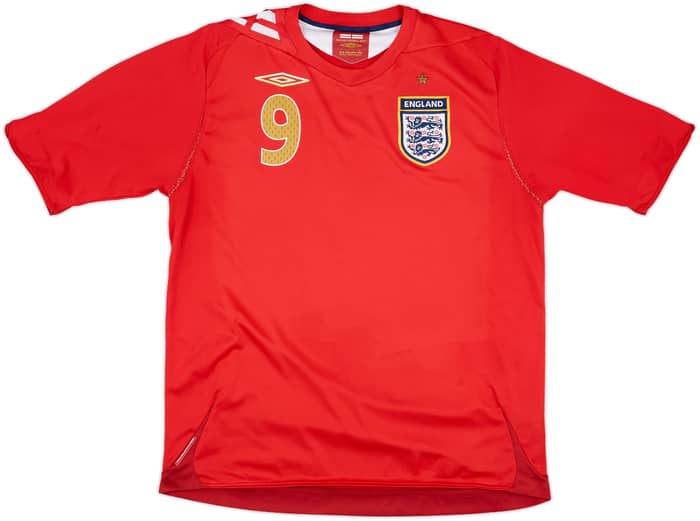 2006-08 England Away Shirt Rooney #9 - 6/10 - (L)