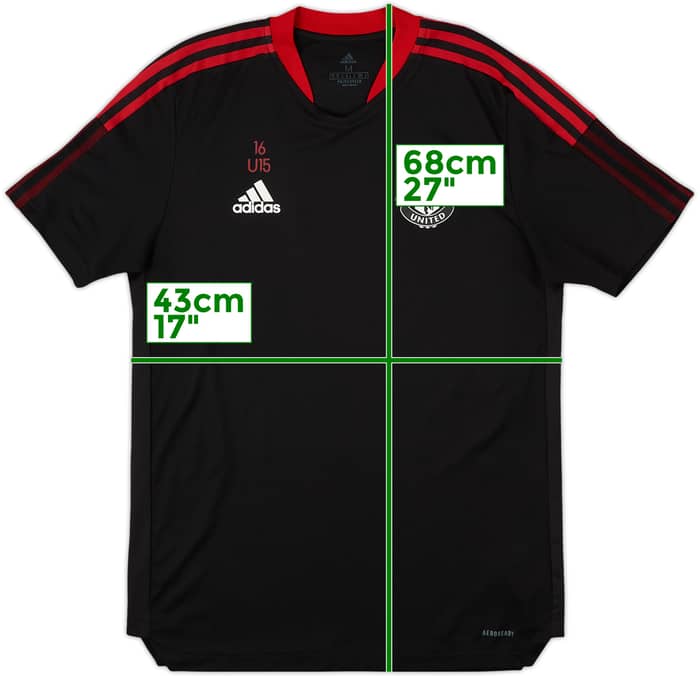 2021-22 Manchester United adidas Youth Player Issue Training Shirt #16 - 10/10 - (M)