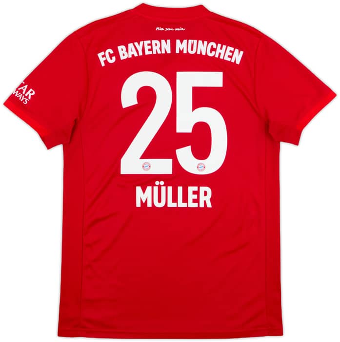 2019-20 Bayern Munich Home Shirt Muller #25 - 6/10 - (M)