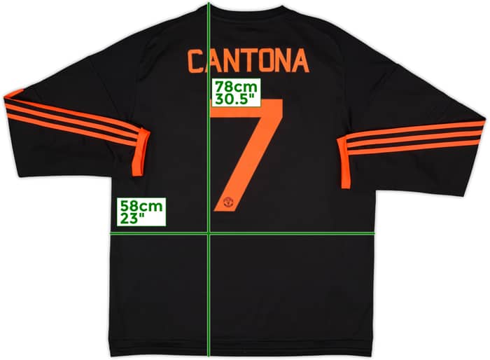 2015-16 Manchester United Third L/S Shirt Cantona #7 - 7/10 - (XL)