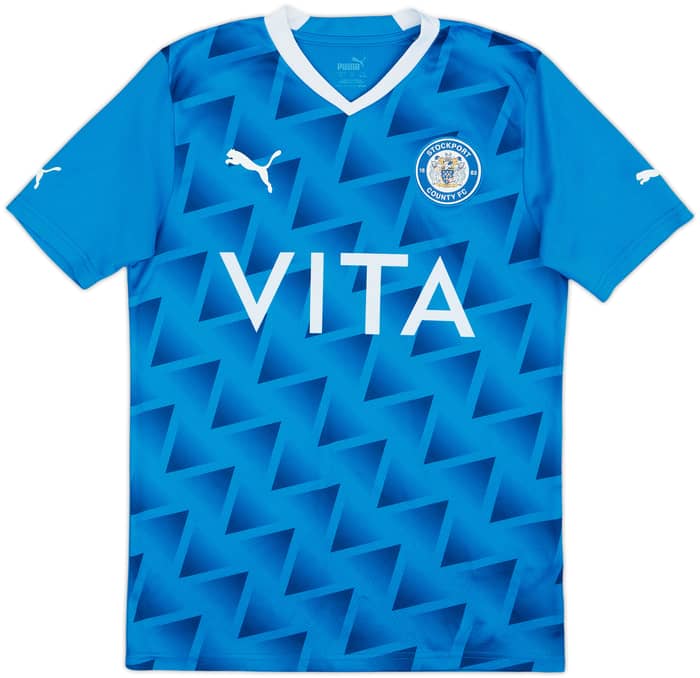 2021-22 Stockport County Home Shirt - 9/10 - (S)