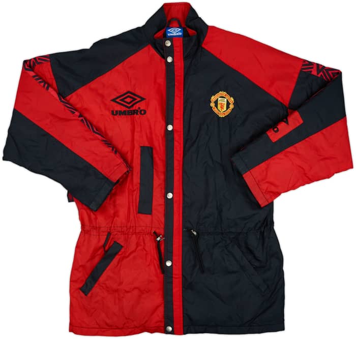 1995-97 Manchester United Umbro Padded Bench Coat - 9/10 - (XL)