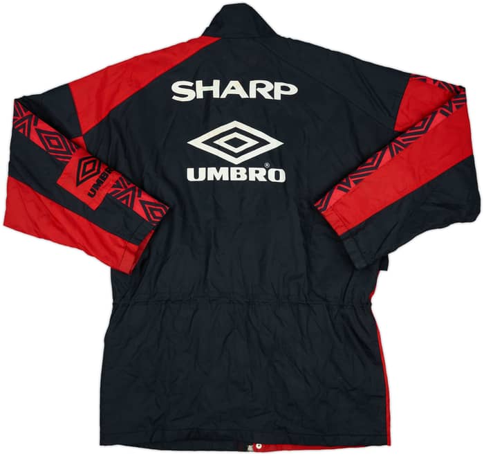 1995-97 Manchester United Umbro Padded Bench Coat - 9/10 - (XL)
