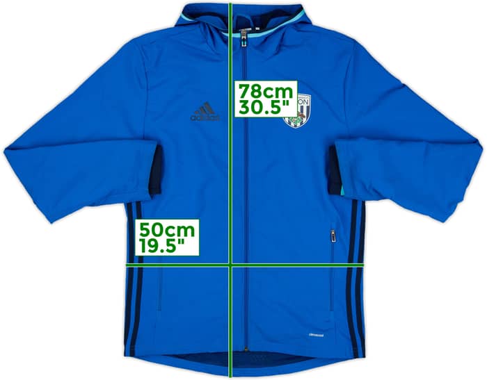 2016-17 West Brom adidas Hooded Track Jacket - 7/10 - (S)