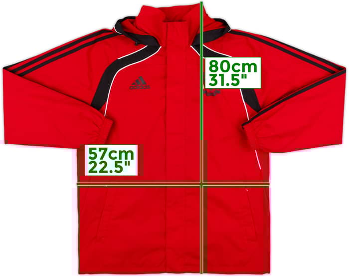 2010-11 Liverpool adidas Hooded Rain Jacket - 6/10 - (M)
