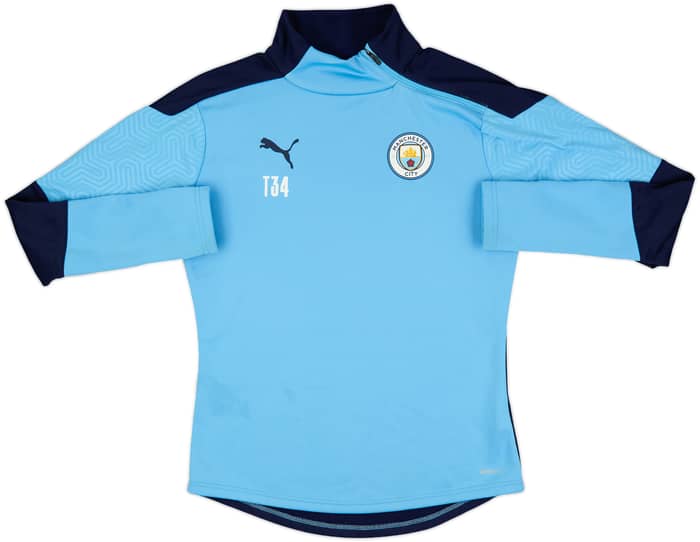 2019-20 Manchester City Player Issue Puma 1/4 Zip Drill Top #T34 - 6/10 - (S)