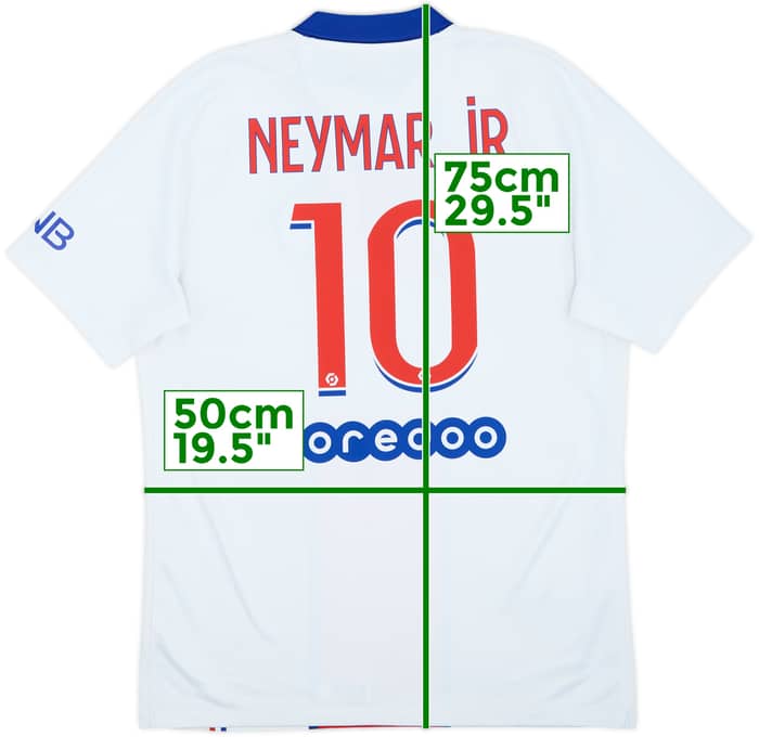 2020-21 Paris Saint-Germain Away Shirt Neymar Jr #10 - 8/10 - (M)