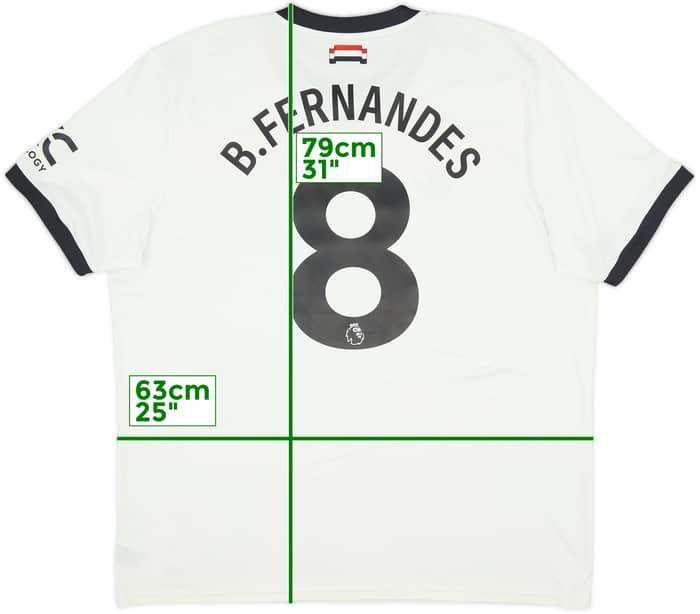 2024-25 Manchester United Third Shirt B.Fernandes #8 - 9/10 - (XXL)