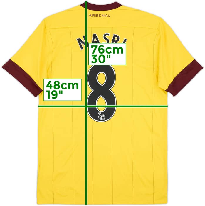 2010-13 Arsenal Away Shirt Nasri #8 - 9/10 - (S)