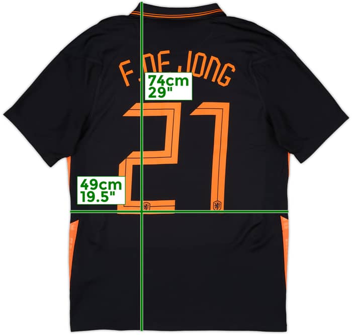 2020-22 Netherlands Away Shirt F.DeJong #21 - 9/10 - (M)