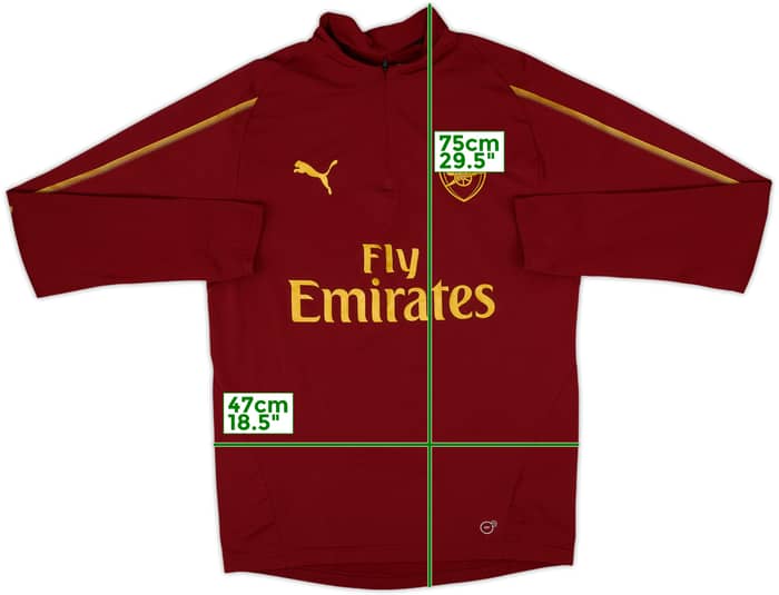 2017-18 Arsenal Puma 1/4 Zip Drill Top - 10/10 - (S)