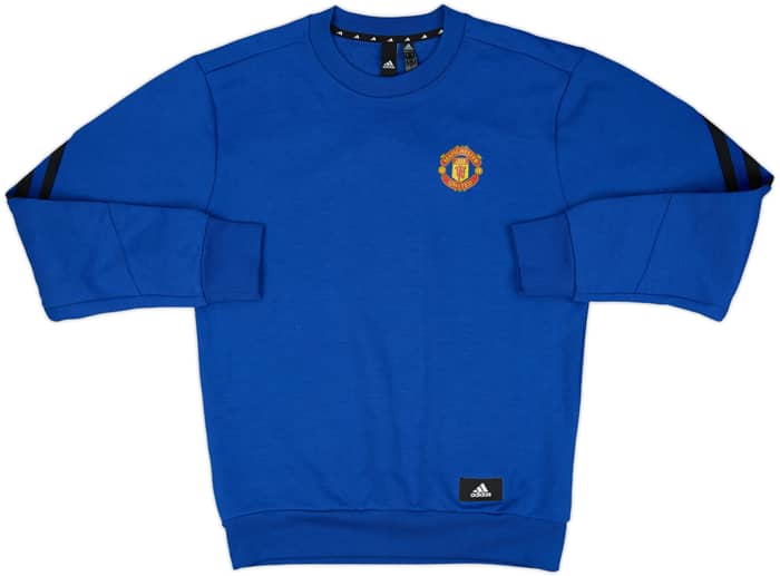 2021-22 Manchester United adidas Sweat Top - 8/10 - (S)