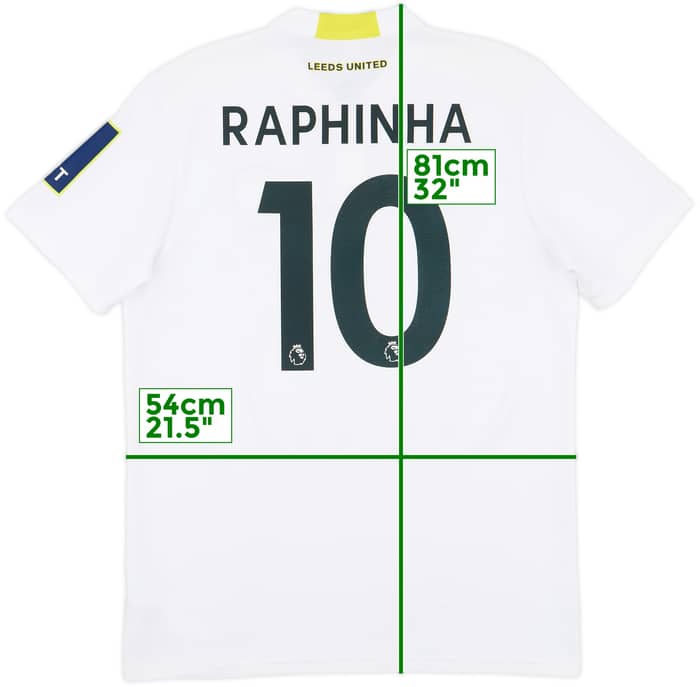 2021-22 Leeds United Home Shirt Raphinha #10 - 8/10 - (L)