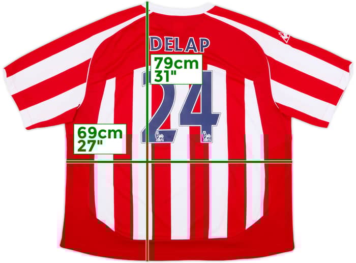 2008-09 Stoke City Home Shirt Delap #24 - 9/10 - (3XL)