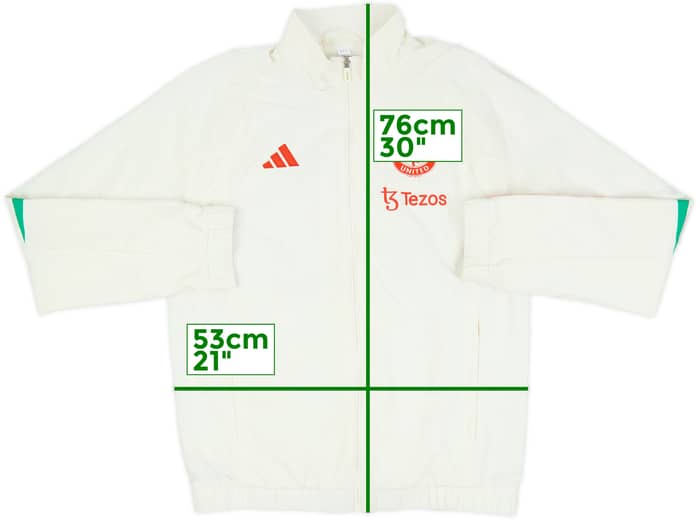 2023-24 Manchester United adidas Track Jacket - 9/10 - (M)