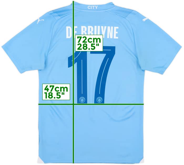 2023-24 Manchester City Home Shirt De Bruyne #17 - 9/10 - (S)
