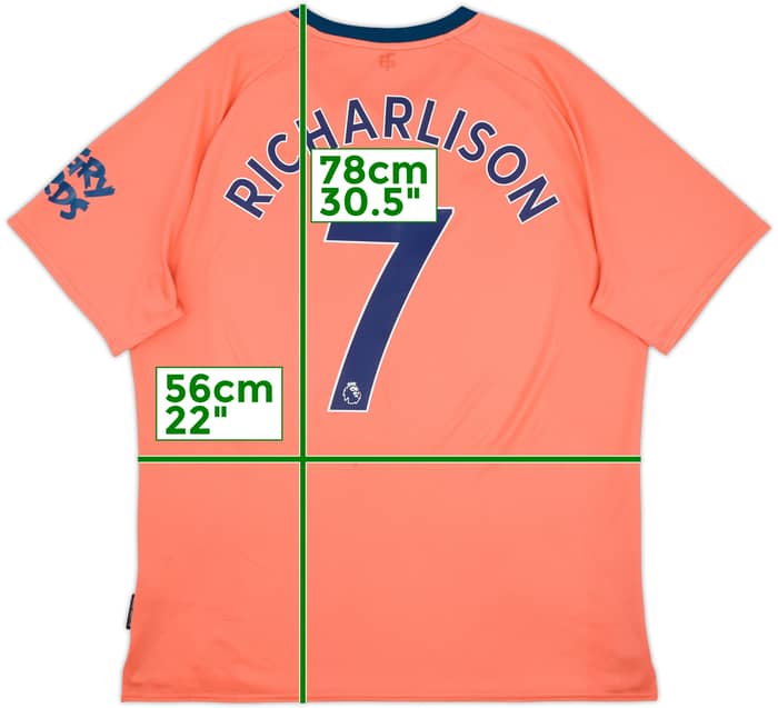 2019-20 Everton Away Shirt Richarlison #7 - 8/10 - (XL)