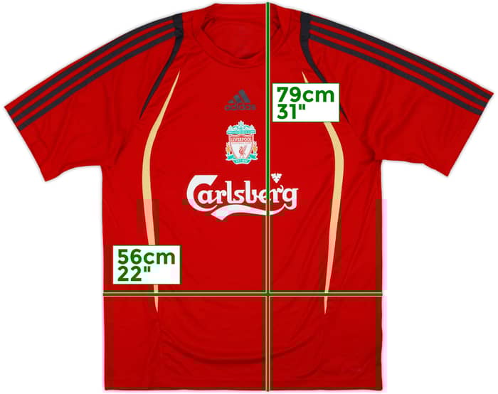 2009-10 Liverpool adidas Training Shirt - 9/10 - (L)