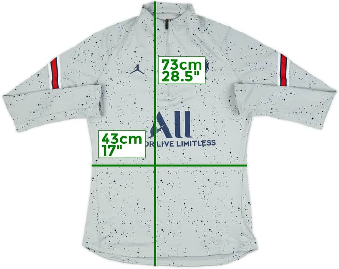 2022-23 Paris Saint-Germain Jordan 1/4 Zip Drill Top - 10/10 - (S)