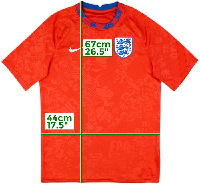 2020-21 England Nike Training Shirt - 8/10 - (M)