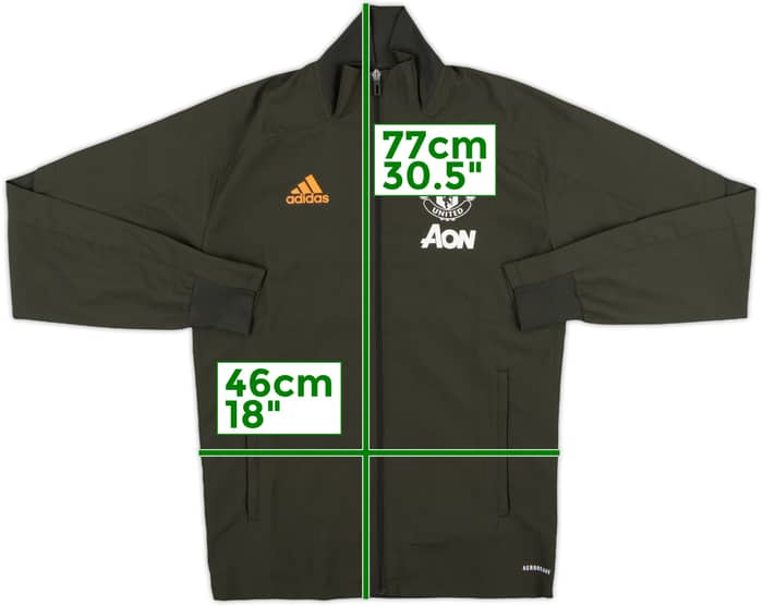 2020-21 Manchester United adidas Rain Jacket - 9/10 - (XS)
