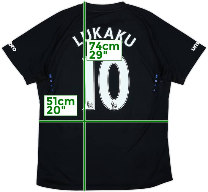 2014-15 Everton Away Shirt Lukaku #10 - 8/10 - (L)