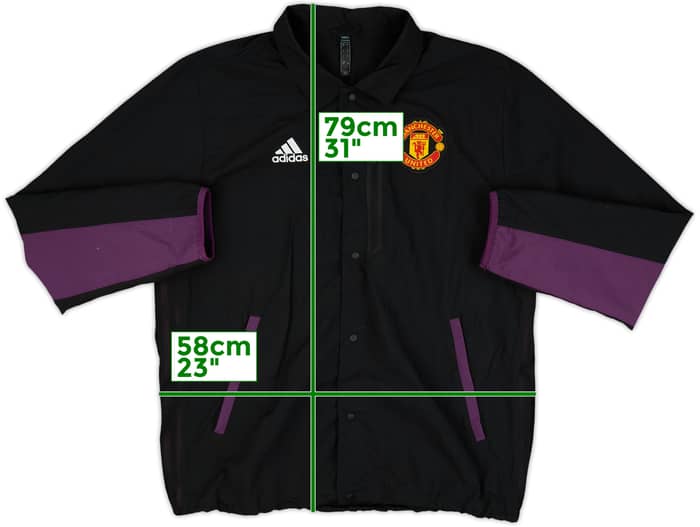 2021-22 Manchester United adidas Coach Jacket - 10/10 - (L)