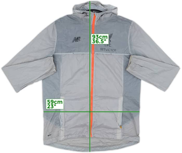 2017-18 Liverpool New Balance Hooded Rain Jacket - 10/10 - (XL)