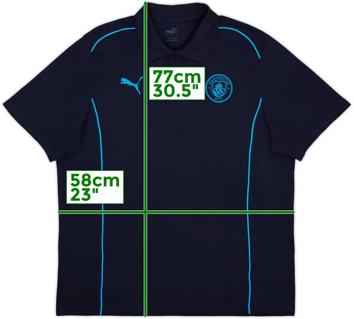 2024-25 Manchester City Puma Polo Shirt - 9/10 - (XL)