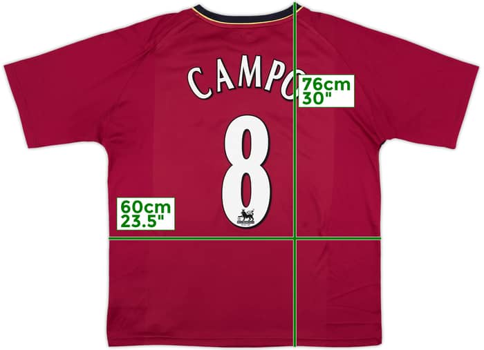 2006-08 Bolton Away Shirt Campo #8 - 6/10 - (XL)