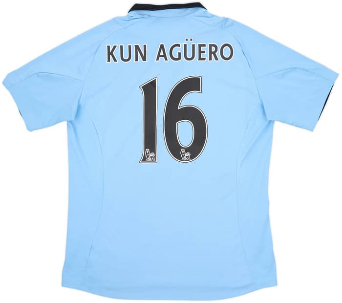 2012-13 Manchester City Home Shirt Kun Aguero #16 - 6/10 - (L)
