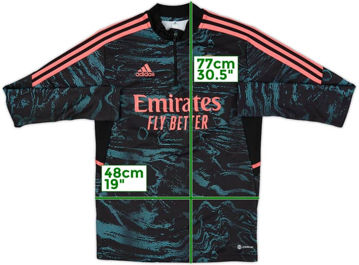 2022-23 Arsenal adidas 1/4 Zip Drill Top - 10/10 - (S)