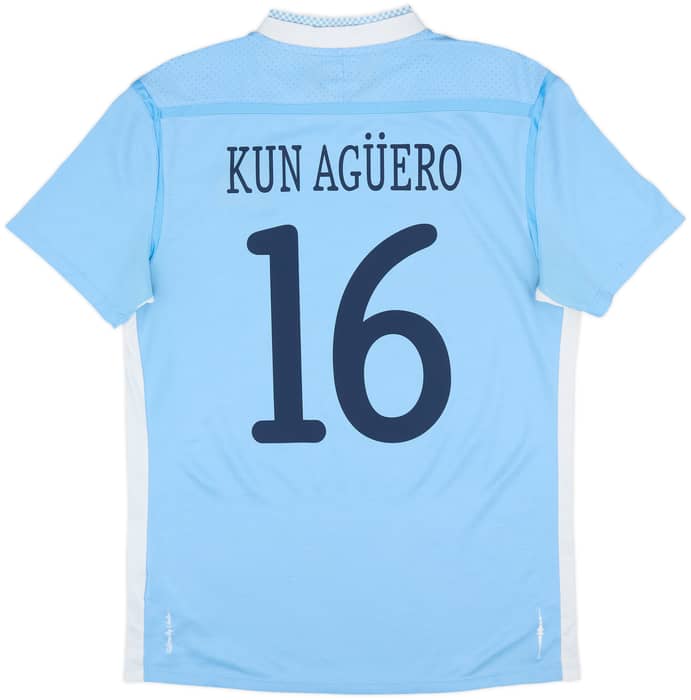 2011-12 Manchester City Home Shirt Kun Aguero #16 - 7/10 - (M)