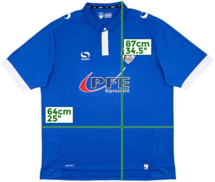 2016-18 Oldham Athletic Home Shirt - 8/10 - (XXL)