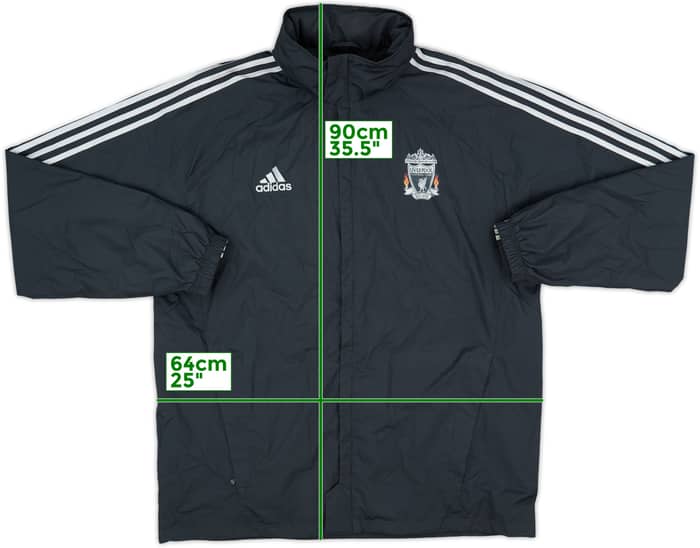 2011-12 Liverpool adidas Hooded Rain Jacket - 9/10 - (XL)