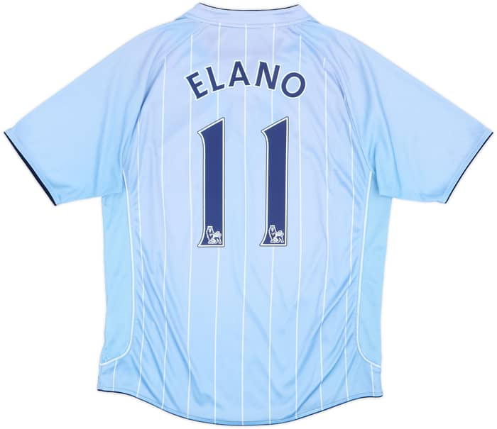 2007-08 Manchester City Home Shirt Elano #11 - 8/10 - (L)