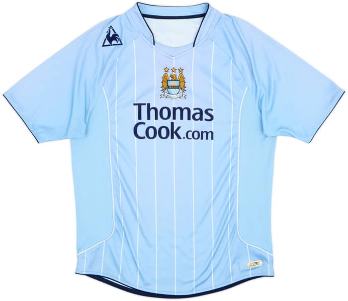 2007-08 Manchester City Home Shirt Elano #11 - 8/10 - (L)