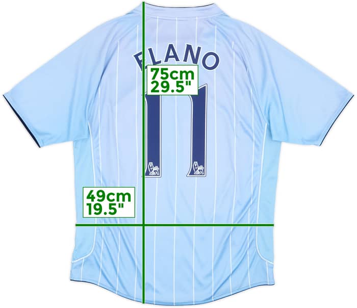 2007-08 Manchester City Home Shirt Elano #11 - 8/10 - (L)