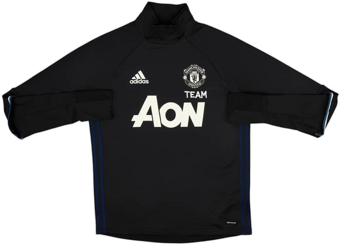 2016-17 Manchester United Staff Issue adidas Drill Top - 7/10 - (M)