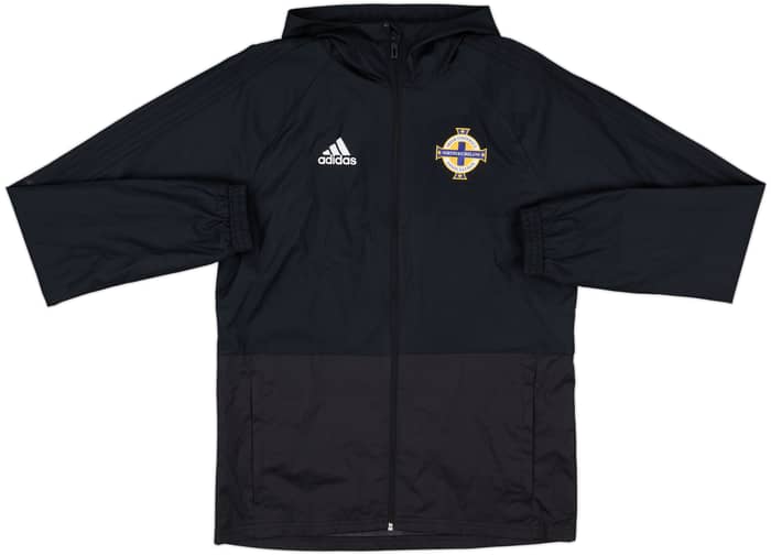 2018-19 Northern Ireland adidas Hooded Track Jacket - 8/10 - (S)