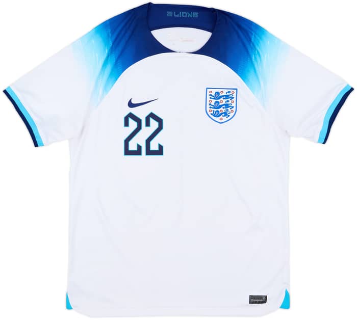 2022-23 England Home Shirt Bellingham #22 - 7/10 - (L)