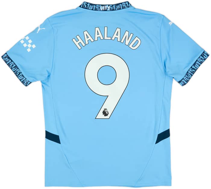 2024-25 Manchester City Home Shirt Haaland #9 - 9/10 - (M)