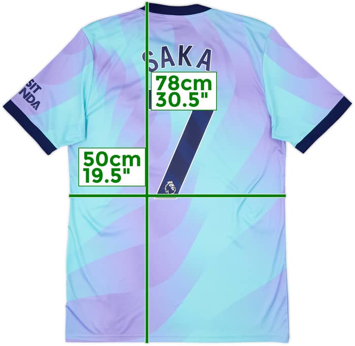 2024-25 Arsenal Third Shirt Saka #7 - 9/10 - (M)