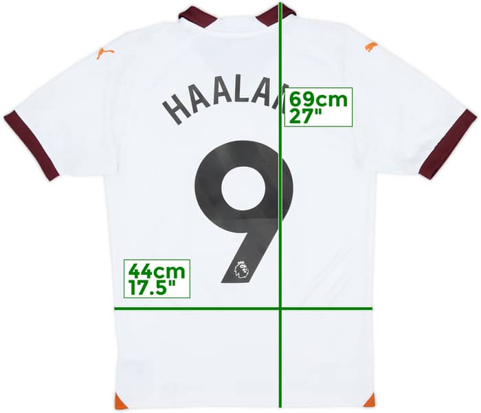 2023-24 Manchester City Camiseta de visitante Haaland #9 - 8/10 - (S)