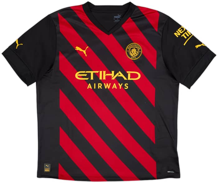 2022-23 Manchester City Away Shirt Haaland #9 - 9/10 - (XL)