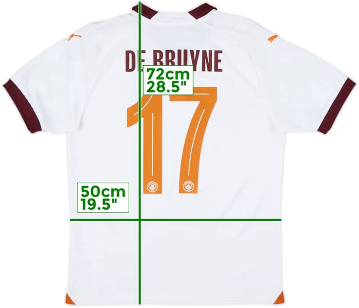 2023-24 Manchester City Away Shirt De Bruyne #17 - 8/10 - (M)
