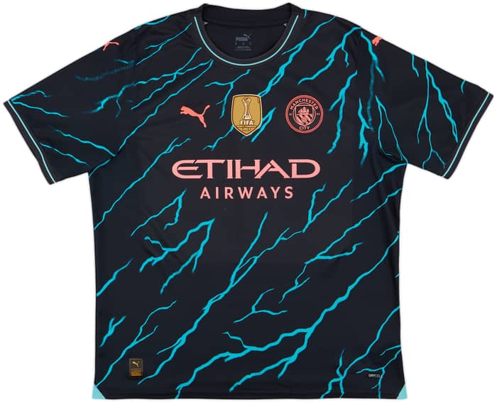 2023-24 Manchester City Third Shirt Haaland #9 - 9/10 - (XL)
