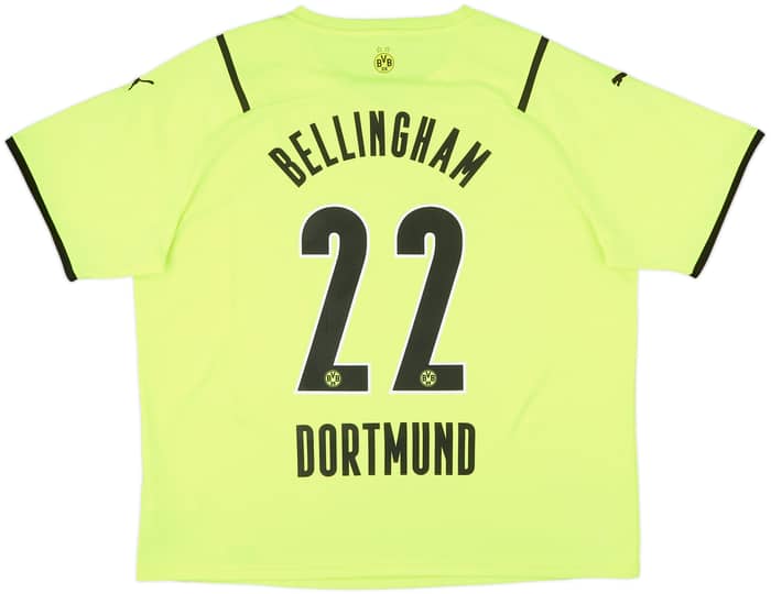 2021-22 Borussia Dortmund European Home Shirt Bellingham #22 - 8/10 - (XXL)