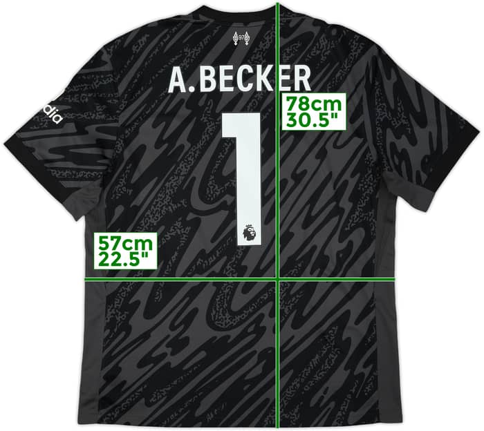 2024-25 Liverpool GK S/S Shirt A.Becker #1 - 10/10 - (XL)